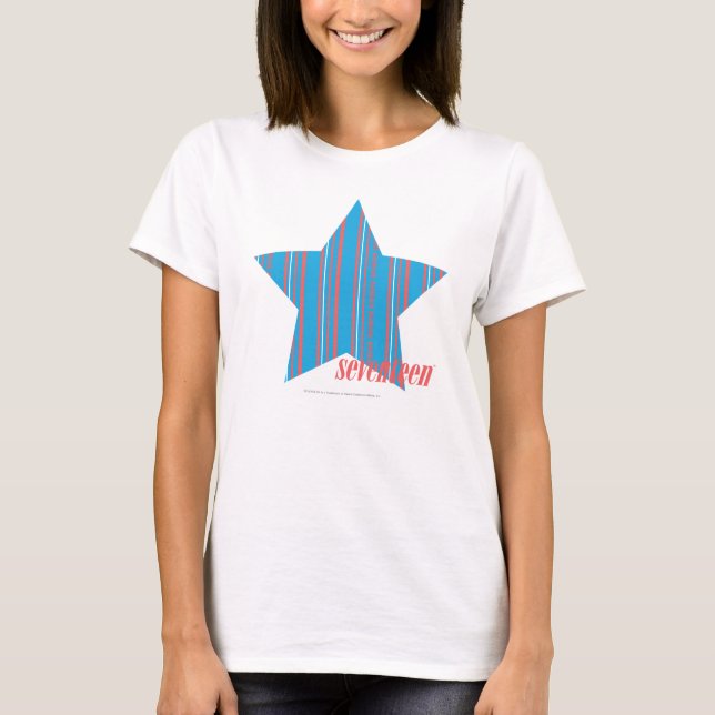 T-shirts Aqua fino 2 das listras (Frente)