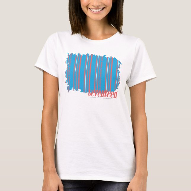 T-shirts Aqua fino 4 das listras (Frente)