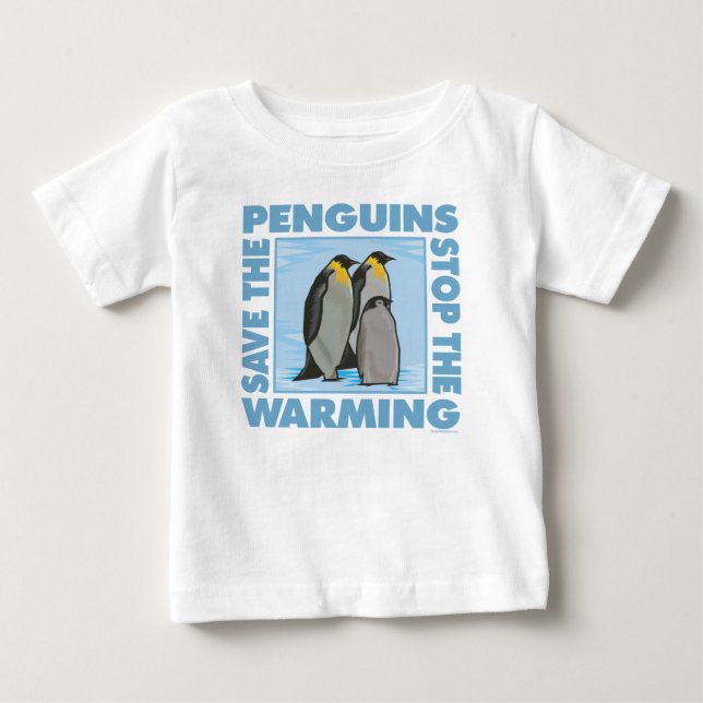 T-shirts Aquecimento Global, Pinguins (Frente)