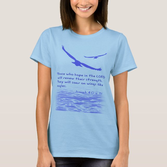 T-shirts Aqueles que esperam no LORD... | (Frente)