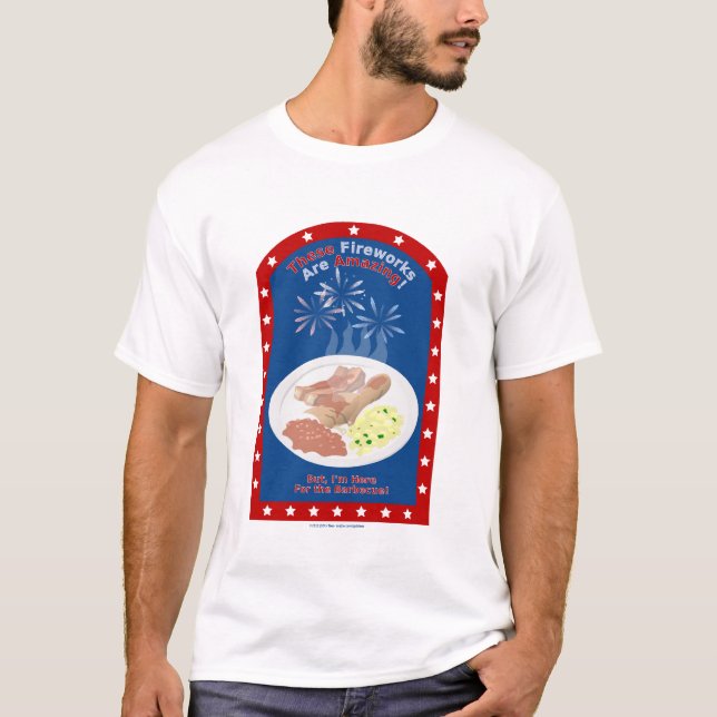 T-shirts Aqui para o Barbecue II (Frente)