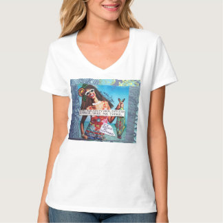 T-SHIRTS AR DE TSHIRT-OCEAN, CABELO SALGADO, VERÃO