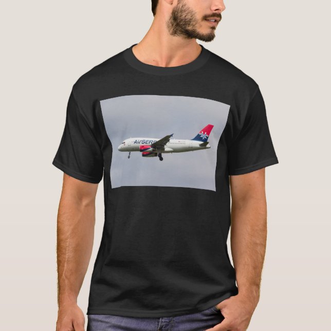 T-shirts Ar Serbia Airbus A319 (Frente)