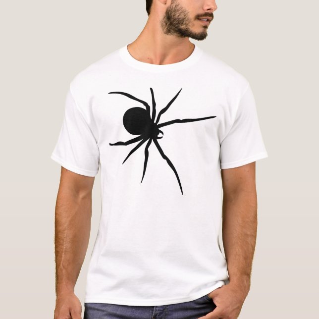 T-shirts Aranha preta gigante (Frente)