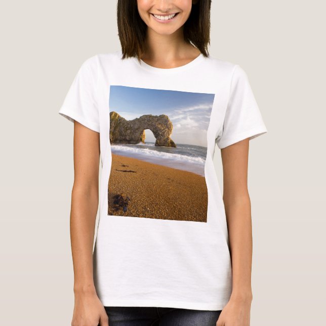 T-shirts Arco Dorset Inglaterra da rocha da porta de Durdle (Frente)