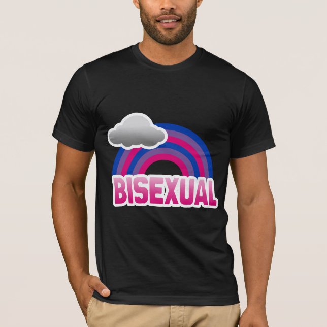 T-SHIRTS ARCO-ÍRIS BISSEXUAL (Frente)