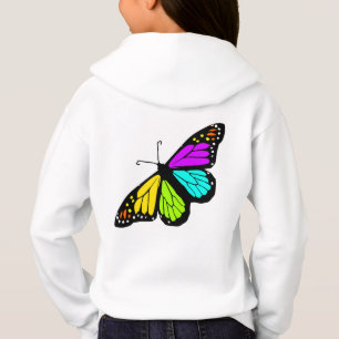 T-shirts arco-íris-borboleta-flores-amiga-família