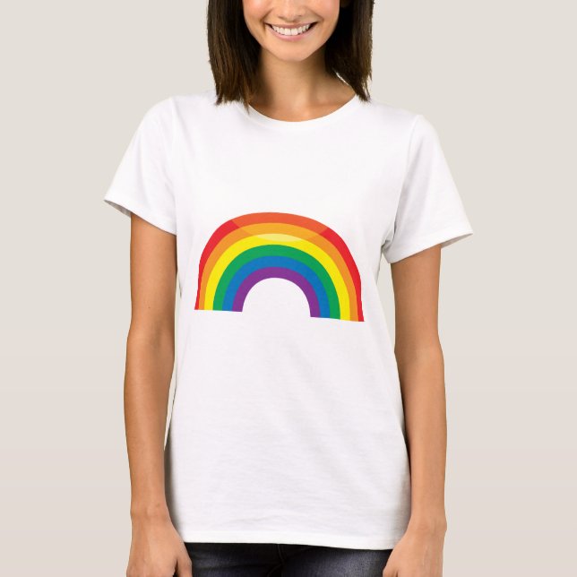 T-shirts Arco-íris clássico (Frente)
