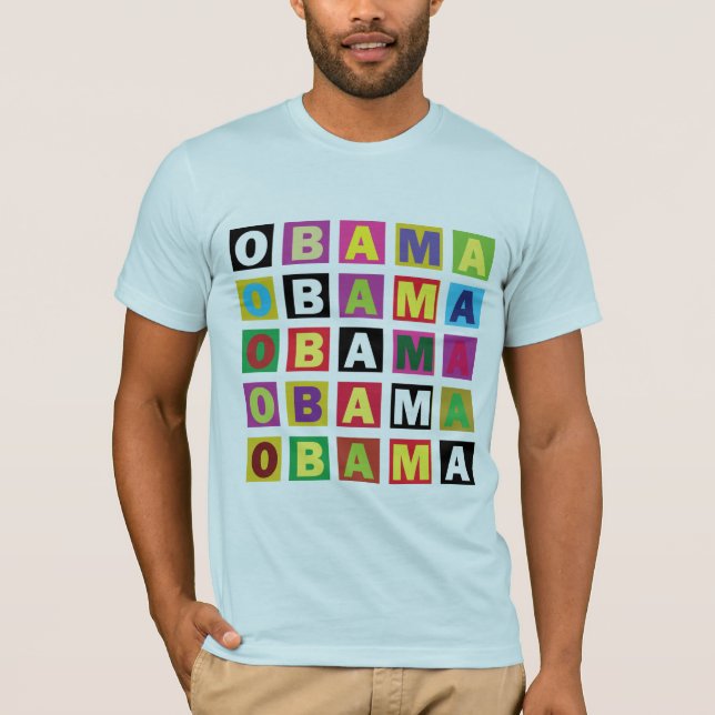 T-shirts Arco-íris de Obama (Frente)