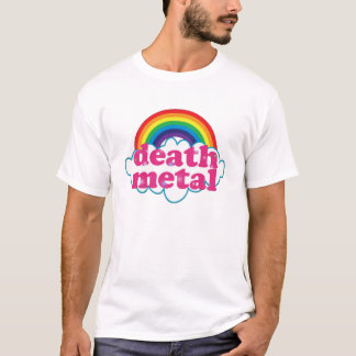 T-shirts Arco-íris do metal da morte