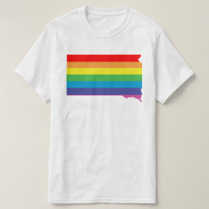 T-shirts arco-íris do sul dakota