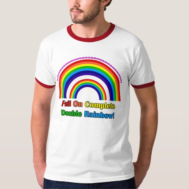 T-shirts Arco-íris dobro (Frente)