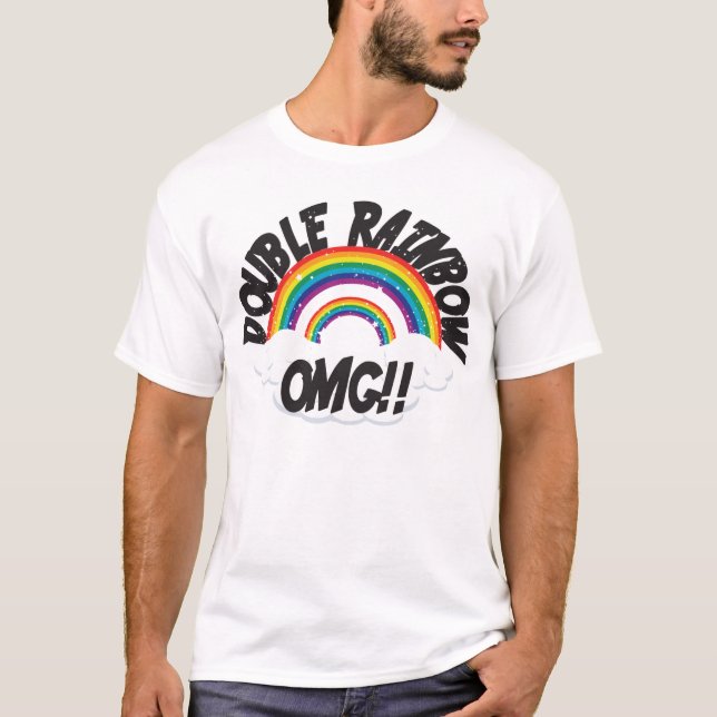 T-SHIRTS ARCO-ÍRIS DOBRO OMG (Frente)