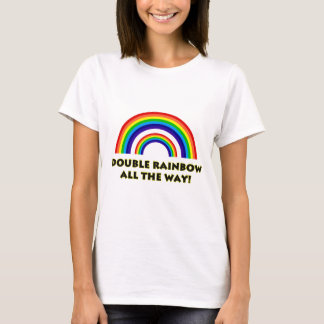 T-shirts Arco-íris dobro. TODA A MANEIRA!!