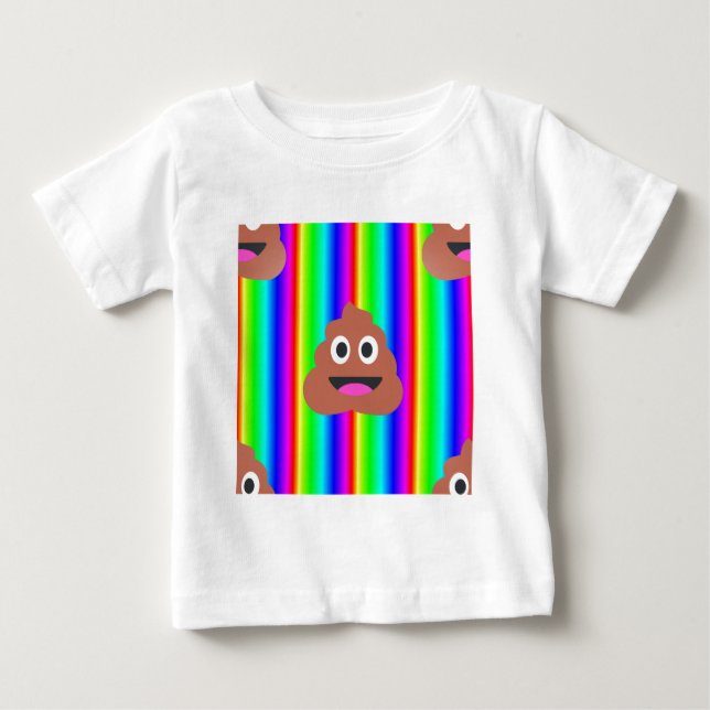 T-shirts arco-íris emoji (Frente)
