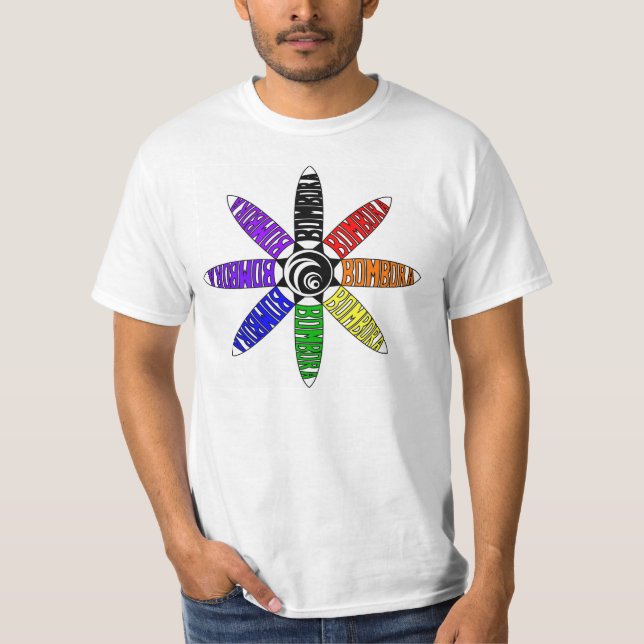 T-shirts Arco-íris espiral de Bombora (Frente)