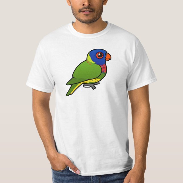 T-shirts Arco-íris Lorikeet de Birdorable (Frente)