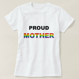 T-shirts Arco-íris orgulhoso LGBT da mãe