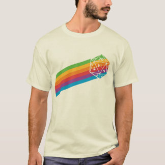 T-shirts Arco-íris retro d20