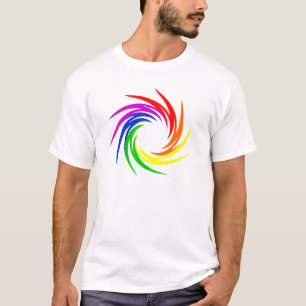 T-shirts Arco-íris Swirl1