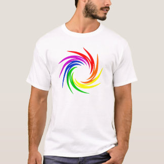 T-shirts Arco-íris Swirl1