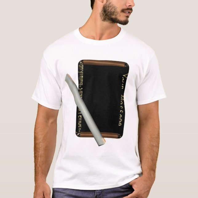 T-shirts Ardósia vazia (Frente)