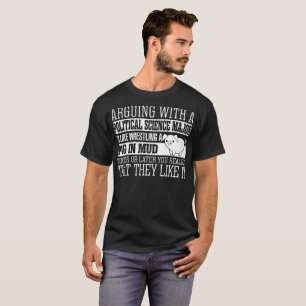 T-shirts Argumentação com o major LikeWrestling da ciência