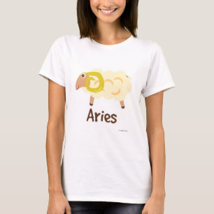 T-shirts Áries Carneiro Fofo Símbolo do Signo Cartoon