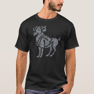 T-shirts Aries Zodiac Sign Grunge 21 de março - 19 de abril