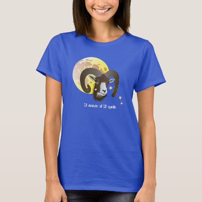 T-shirts Ariete 21 al marzo 20 Aprile (Frente)