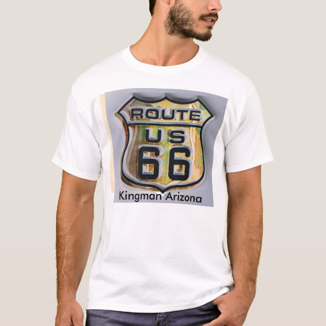 T-shirts Arizona de Kingman da rota 66 (Frente)