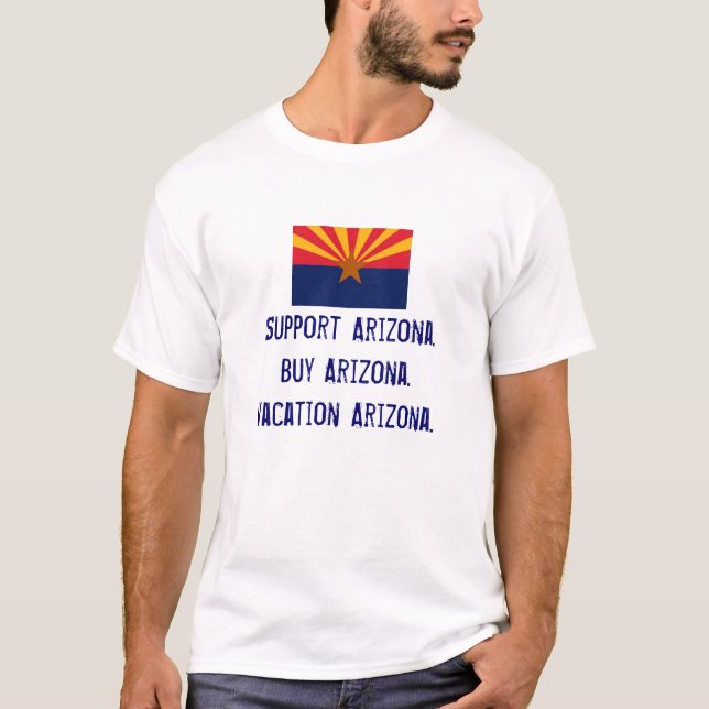 T-shirts Arizona do apoio, TShirt da arizona do comprar (Frente)