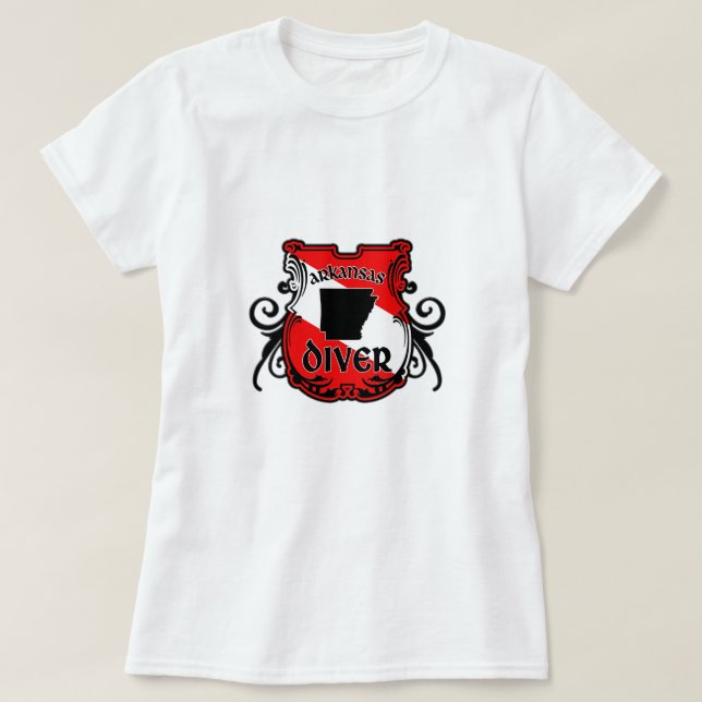 T-shirts Arkansas Diver (Frente do Design)