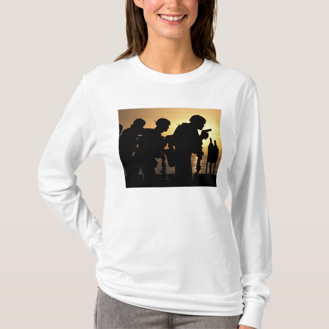 T-shirts Armadores de fuzileiros navais disparam 9mm (Frente)