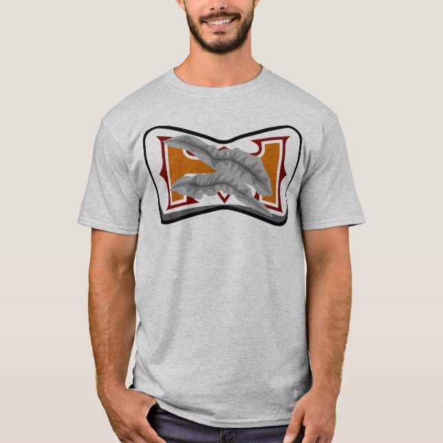 T-shirts armadura danificada batalha (Frente)