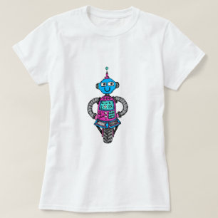 T-shirts Arnie Robot: Rosa e Azul
