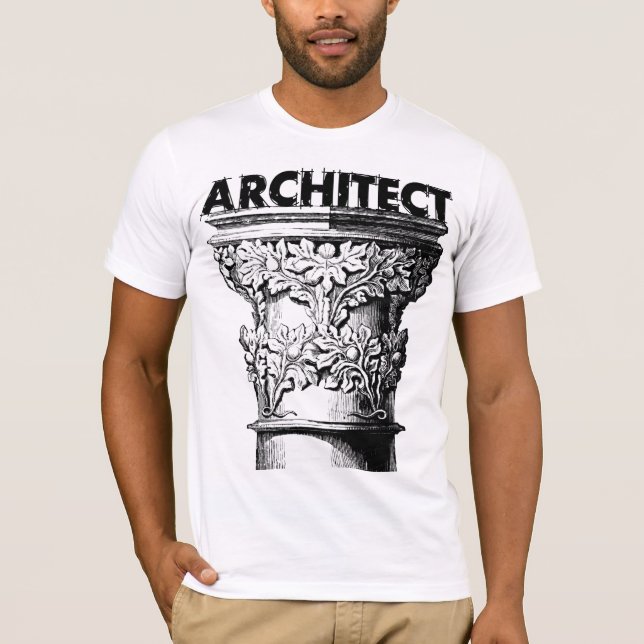 T-shirts ARQUITETO com CAPITAL de COLUNA (Frente)