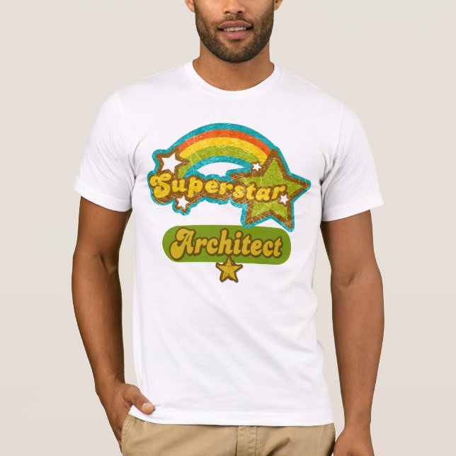 T-shirts Arquiteto da estrela mundial (Frente)