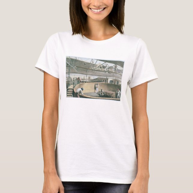 T-shirts Arrefecimento do cabo do telégrafo nos tanques nos (Frente)