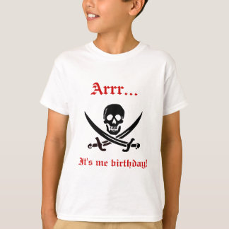 T-shirts Arrr… é mim T do pirata do aniversário