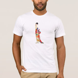 T-shirts Art Deco Lady in formal Gown