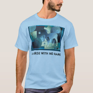 T-shirts Arte abstracta - UM CAVALO - areia azul