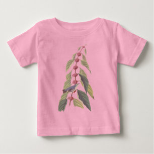 T-shirts Arte azul esverdeado do vintage de Audubon do