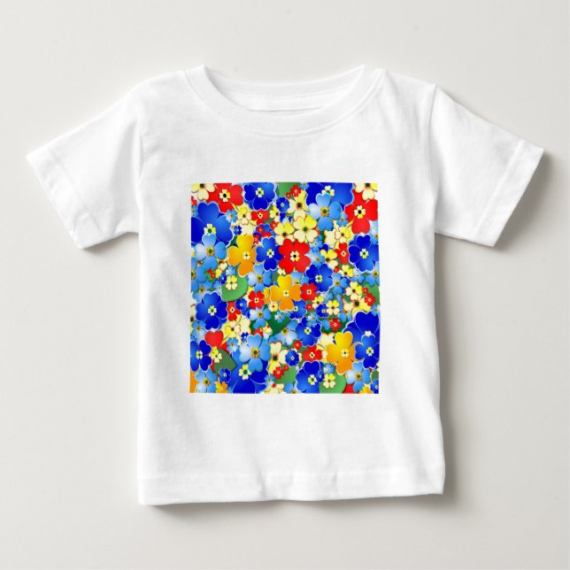 T-shirts Arte Clareza Deco Floral (Frente)