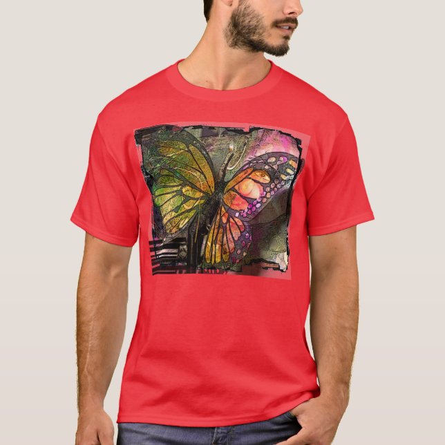 T-shirts Arte da borboleta (Frente)