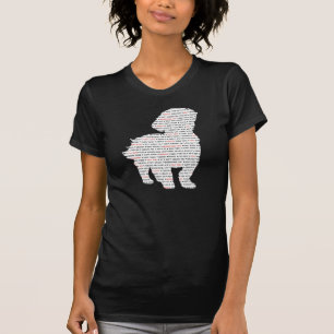 T-shirts Arte da palavra de Shih Tzu