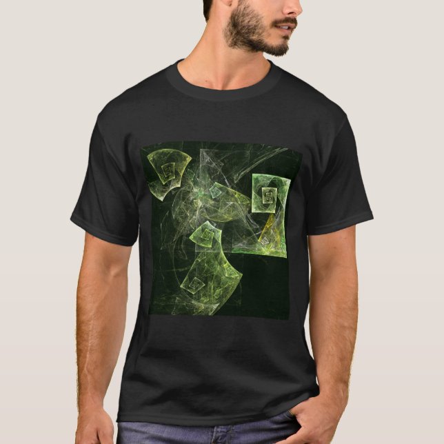 T-shirts Arte de Abstrato de Balanceamento Rastreado (Frente)