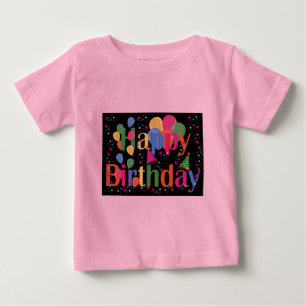 T-shirts Arte de Celebração de Aniversário de Nome Personal