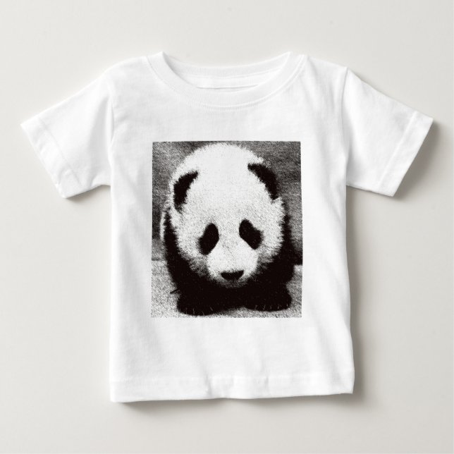 T-shirts Arte de Panda (Frente)