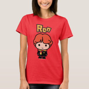 T-shirts Arte de Personagem de Desenho do Ron Weasley